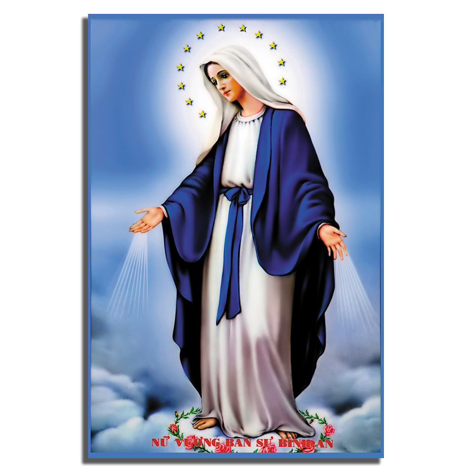 Tranh công giáo hình mẹ maria - Thế giới tranh đẹp