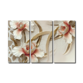Tranh 3D treo tường Hoa Lay Ơn Sắc Hồng Quý Phái