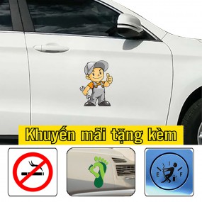 Decal dán sườn xe hơi trang trí