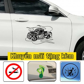 Decal dán sườn xe hơi trang trí