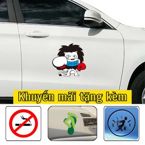 Decal trang trí sườn xe ô tô mới lạ