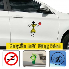 Miếng decal trang trí xe ô tô