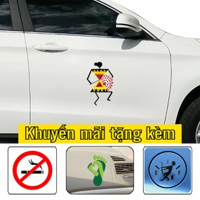 Sticker dán sườn xe trang trí mới lạ