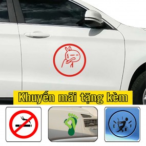 Tem dán sườn xe 4 chỗ phong cách