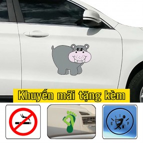 Tem dán sườn xe hơi ngộ nghĩnh