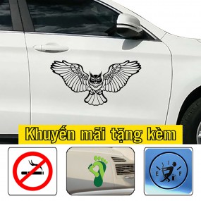 Tem decal trang trí xe ô tô 4 chỗ